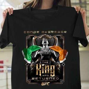 The King Has Return Championship Ufc Conor Mcgregor T Shirt Merch